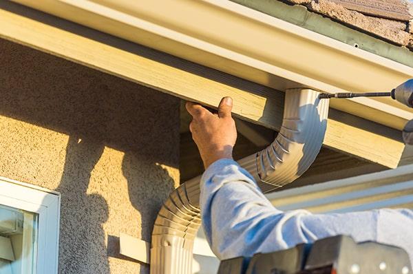 the cost for gutter installation varies depending on the size and materials used